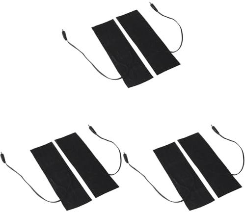 3 par 5V USB Elektrisk Värmeelement Pad Bekväm Värmefilm för Att Värma Fötter