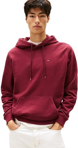 Tommy Jeans Herren Hoodie Regular Fit Flag Fleece mit Kapuze