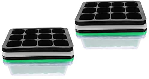 Sosoport 2 Set Scatola Per Piantine Vassoio Germinazione Semenzaio Vassoio Per Trapianto Contenitori Vassoio Di Germinazione Delle Piante Vassoi Per Vivaio Antipasto Plastica 6 Pezzi * 2