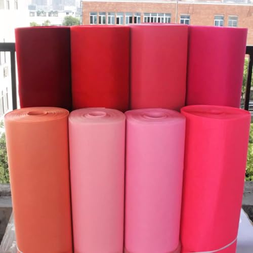 JINDAOSH 200x85cm Bastel Filz Stoff Rolle, 1mm Dick Filzstoff Platten Weicher Nicht Gewebter Filzstoff Für Bastelarbeiten DIY Patchwork Nähen Von Kostümen(Color:pink)