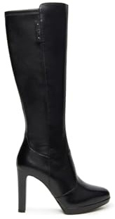 Nero Giardini I410986D Stivali Donna in Pelle E Materiale Tecnico - Nero 41 EU