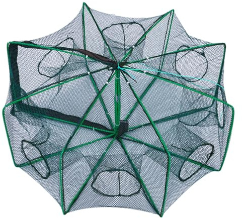 Trampa para Peces - Trampa para cangrejos | Jaula de Red fundida | Redes de | Trampas para Peces | Herramienta para jaulas de | Trampas Plegables portátiles, Jaula de Red para Kayak, Play
