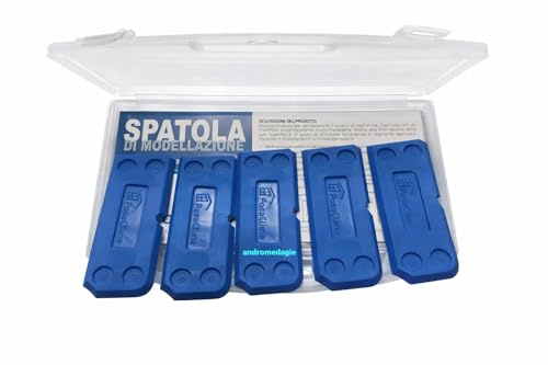 ANDROMEDAGIE Espátula de modelado de 5 unidades | Espátula profesional para siliconar los cristales