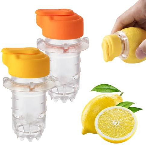 Presse agrumes Manuel, lemon Squeezer, Presse-Citron à vis avec un Filtre Intégré, Mini Presse Agrume Manuel Plastique,Facile à transporter Pour Utilisation Dans Les Restaurants,Cuisines (A+B)