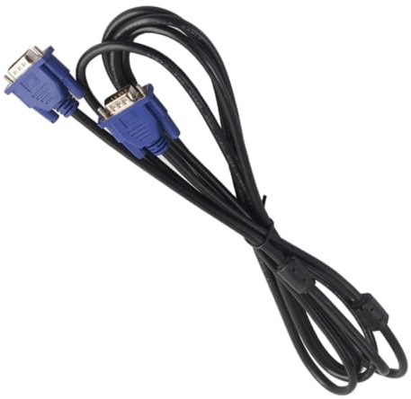HONMEET Cavo Vga Maschio Maschio 3 Metri Video per Monitor e Display | Nucleo di Ferrite, Connettore 15 Pin, Plastica e Metallo, Supporto 800x600 Fino a 1920x1200