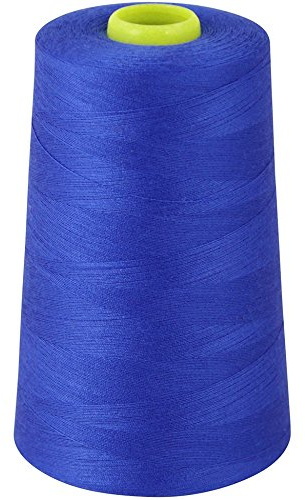 Overlock-garn - Polyester - Sytråd - 4 x 5000 Yard Spols - välj bland ett stort färgsortiment kungsblå