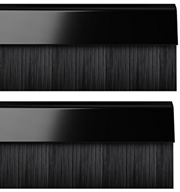 Stormguard 02 am0010914bl cepillo BDS Cubierta para parte inferior de la puerta burlete, Negro, 914 mm, set de 2 piezas