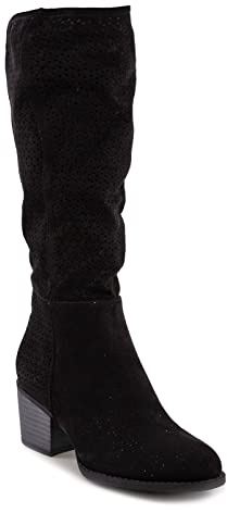 Toocool - Scarpe Donna Stivali Primaverili Estivi Traforati Tacco Comodo GL601 [38,Nero]
