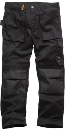 Scruffs Men's Worker Workwear Trousers, Black (Black 001), 34W UK