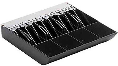 HP121 4 Bill 4 Coin Money Tray Cash Drawer Insert Compact Cash Organizer for Retail Banking Hospitality