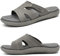 KuaiLu Ciabatte Donna Ortopediche Moda Leggere Comode Supporto Arco Plantare Doccia Sandali Estive Spiaggia Piscina Aperte Mare Pantofole Antiscivolo Gomma Suole Scarpe Grigio 39