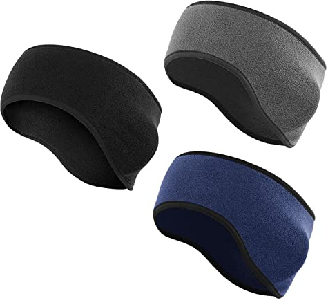 3 vinterpannband för män och kvinnor, sport, löpning, elastiska öronvärmande yoga dans gym pannband, varm och bekväm fukttransporterande.