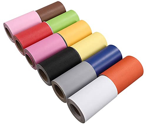 5m Tapetenbordüre,Selbstklebende Bordüre Tapete, PVC Wasserdichte Tapete Bordüre Dekoration, Türrahmen Wandkantenschutz Home Wanddekoration for Wohnzimmer Badezimmer Küche Fliesen (Color : Orange,