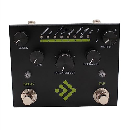 Modulationsgitarrenpedal Digitales Delay-Gitarrenpedal Mit TAP-Effekten, 8 Delay-Modi, Gitarren-Bass-Instrumentenzubehör