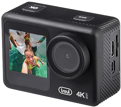 Trevi Videocamera Action Sport Camera 4K Wi-Fi con Custodia Subacquea 30m GO 2550 4K