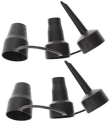 Angoily Ersatzdüsen Für Elektrische Luftpumpe 3 Größen Kunststoffdüse Luftpumpen-Adapter-kit