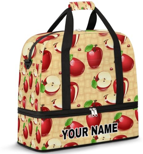 Borsone da viaggio personalizzato personalizzato per donne e uomini, borsa da palestra sportiva personalizzata personalizzata con scomparto per scarpe, borsa da ballo pieghevole, borse per la notte,