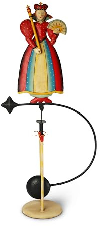 Artigianato Artistico Cav. Filippo D'Aloise snc Figura oscillante Regina Riproduzione di Giocattoli d'Epoca vittoriana Vintage in Ferro battuto