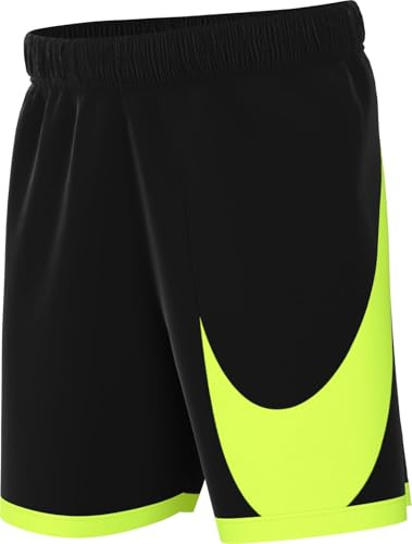 NIKE FV0269-011 Multi+ Shorts Boy's Black/Volt/Volt Tamaño XS