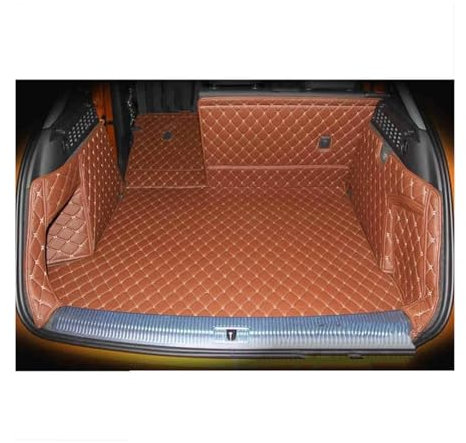 NYSQOFMB Voiture Coffre Tapis pour Q3 2011 2012 2013 2014 2015 Tapis Coffre Voiture en Cuir Tapis Doublure Chargement Tapis Accessoires Intérieurs Tapis de Coffre Auto(Rouge)