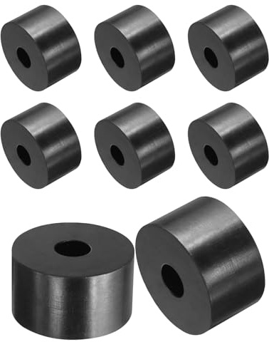 QUARKZMAN 8pcs Rondelles en Caoutchouc Anti-Vibration Épaises, Entretoise Plate Amortisseur pour Connexions Électriques Réparations Automobiles Appareils, 35mm OD x 10mm ID x 20mm Hauteur