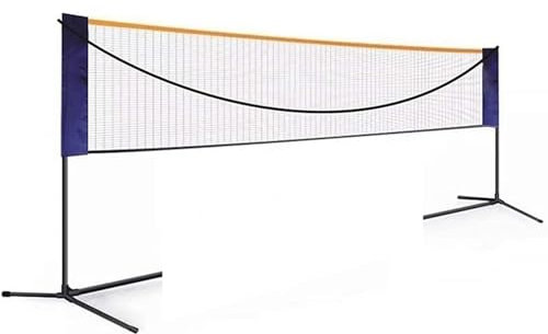 COYEUX 6-Meter tragbare Badminton-Netz-Suite, Außen-Volleyball-Netz, einstellbare Höhe und Breite, Handtasche für Outdoor-Übungen