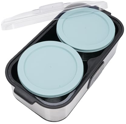 AUNMAS 2L Incubadora de Yogurt Digital con 2 Frascos de Vidrio, Control de Temperatura Automática 0-48 Horas Temporizante Timer Maker de Yogurt Eléctrico para Yogurt Orgánico, (EU enchufe 220V)