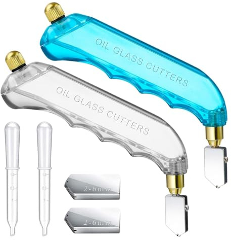 Fangxuee Tagliavetro con Impugnatura A Pistola e Testine Sostituibili da 2 A 6 mm (Blu,)