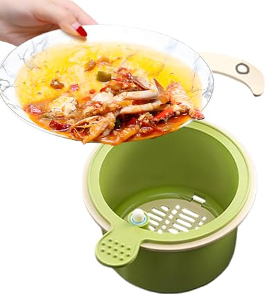 Besreey Inserto per lavello da cucina – Inserto per lavandino ad angolo | Filtro per scarico facile da svuotare | Filtro per scarico per bagno ristorante campeggio