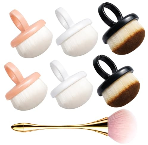 7Pcs Nail Brush Set with Nail Ring, Soft Nail Brushes for Cleaning Nails