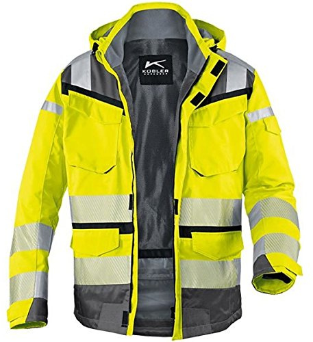 Kübler 13078332 – 3497 XXL Clima Chaqueta reflectiq PSA 2, advertencia Amarillo/Antracita, Tamaño XXL