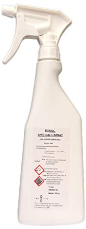 Emil Otto EOSOL Anti-Kalk-Spray, mit herausragender Sofortwirkung, extrem ergiebig, 500 g in Pumpsprühflasche, für Duschwände aus Echtglas, Fliesen, Glas u. Armaturen