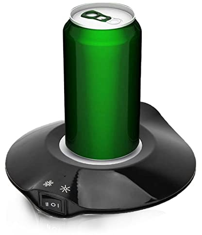 Yoidesu Cup Cooler Coffee Warmer, 2 in 1 Beverage Warmer and Drink Cooler, -3℃- 65 ℃ USB Heating and Cooling Mat Coffee Tea Beverage Cans Cooler & Warmer Heater Chilling Coasters(Black)