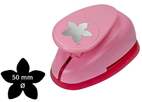 Sescha Motivlocher/Papierstanzer Blüte von EFCO - Größe XL: 50mm Durchmesser