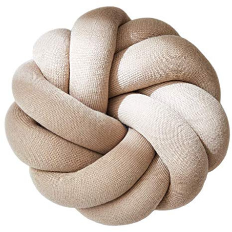 Backbayia Knotenkissen Wurfkissen Dekokissen Zierkissen für Wohnzimmer Schlafzimmer Kinderzimmer (Hellbraun)