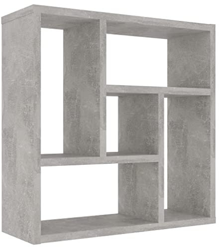 vidaXL Scaffale a Parete Grigio Cemento 1x16x45,1 cm in Truciolato