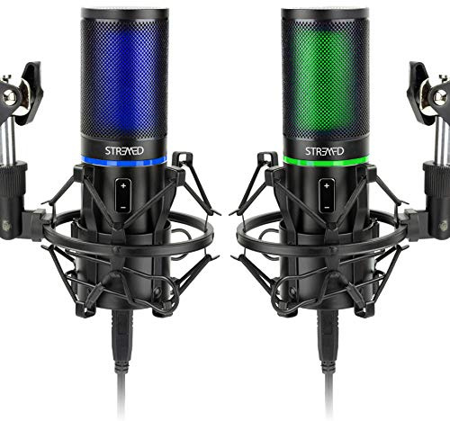 STRMD USB Podcast Superkit, Two USB Cardiod Microphnes, Shock Mounts, Scissor Stands & Pop Filters