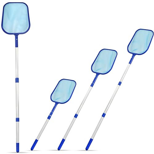 Crystals SWIMMING POOL DEBRIS LEAF SKIMMER THREE WAY TELESCOPIC MESH NET CLEANING POLE by Crystals®