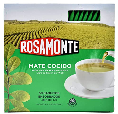 Rosamonte Yerba Mate Tradicional en sobres de 150g - El tiempo de maduración es de 12 meses