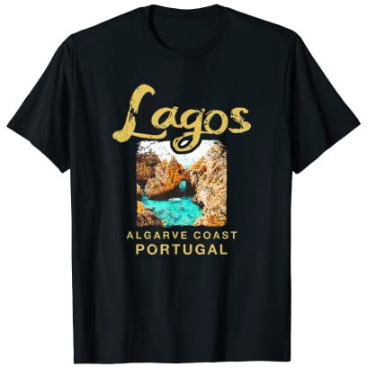 Lagos Portugal Costa del Algarve Portugués Vintage Camiseta