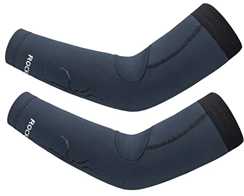 ROCKBROS Fahrrad Armlinge/Beinlinge Winter Thermo Rutschfest | Armwärmer/ Beinwärmer Arm Sleeves und Knieschutz für Radfahren, Laufen Herren/ Damen S-3XL (1 Paar)