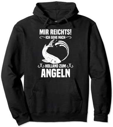 Angeln Holland Angel Zubehör Niederlande Angeln Urlaub Pullover Hoodie