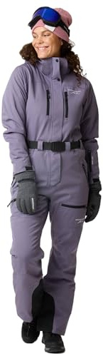 Swedemount Cervinia Winter-Overall Damen, Wasserdicht | 8.000 mm Wassersäule, Vollständig getapte Nähte, Winddicht, 6 Taschen, Abnehmbare Kapuze