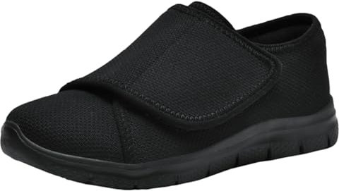 Scarpe per Diabetici Donna Extra Larghe Pantofole Ortopediche Edema Uomo Scarpe da Riabilitazione Traspirante Regolabili Scarpe da Passeggio