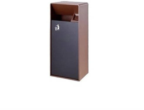Huangj-0527 Mülleimer für Eingänge, Geschäfte Mülltonnen for den Außenbereich, gewerbliche Edelstahl-Hotellobby, vertikale Rauchdosen, Einkaufszentren, Büros, Aufzüge, Obstkörbe Mülleimer(A)