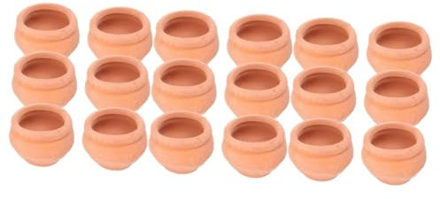 Alipis 18 Pcs Pots De Fleurs Miniatures Vases pour Centres De Table Pots en Argile pour La Cuisson s pour Plantes D'Affichage Charnu Mini s Petits s De Fleurs Jardinière