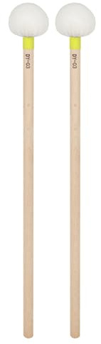 1 paire de baguettes de batterie en feutre pour timbales, percussions, percussions
