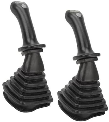 JUNPIY 2 manijas de Joystick for Excavadora, 3 Botones, for DH DX150 215 225 300 370-9C, reemplazo con Cubierta Antipolvo Joystick de Excavadora