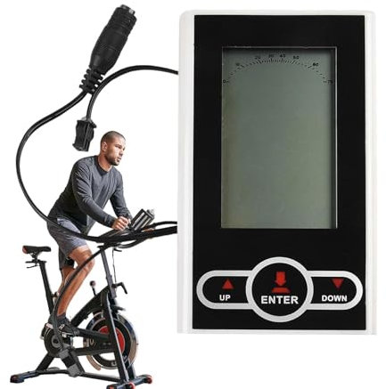 Compteur de Vitesse d'intérieur – Ordinateur de Cycle d'exercice avec écran LCD, Compteur kilométrique d'intérieur pour la Musculation, Mesure de la Vitesse, des Calories et de la Distance