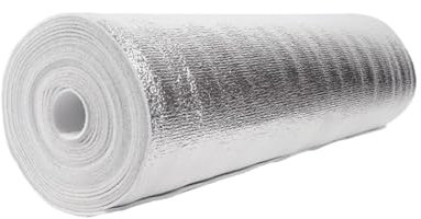 Rouleau d'isolation réfléchissant en Aluminium et Coton perlé, pour Garder la fraîcheur et Le Froid, pour Une pièce ensoleillée (0,5 x 5 m)